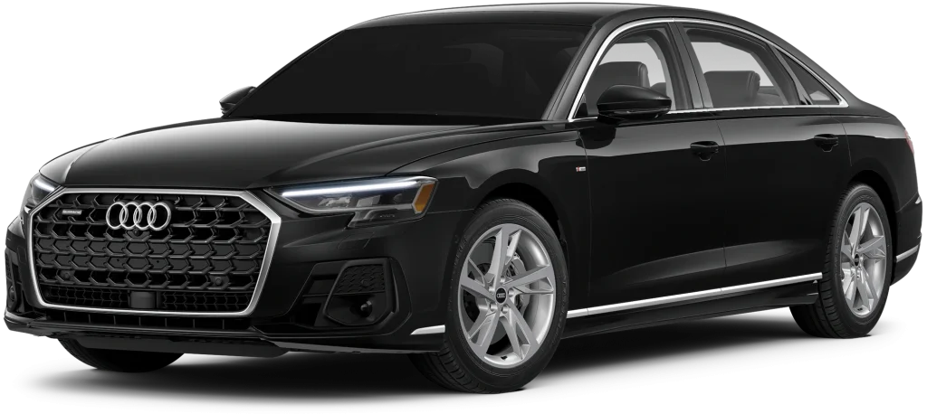 An elegant, sleek black car with sophistication